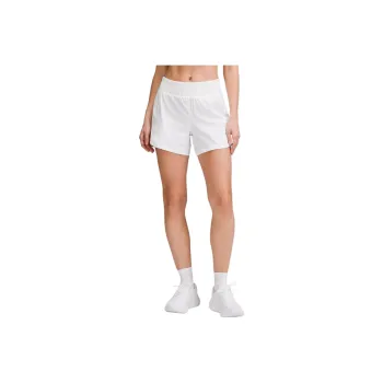 Lululemon Track That Collection High Rise Lined Sports Shorts 5' Women's White