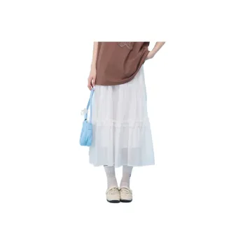 ZIHAN Casual Long Skirt Women's White