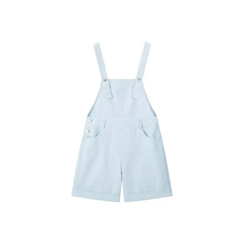 LEDIN Denim Shorts Women's Ice Bay Blue In Stock-0