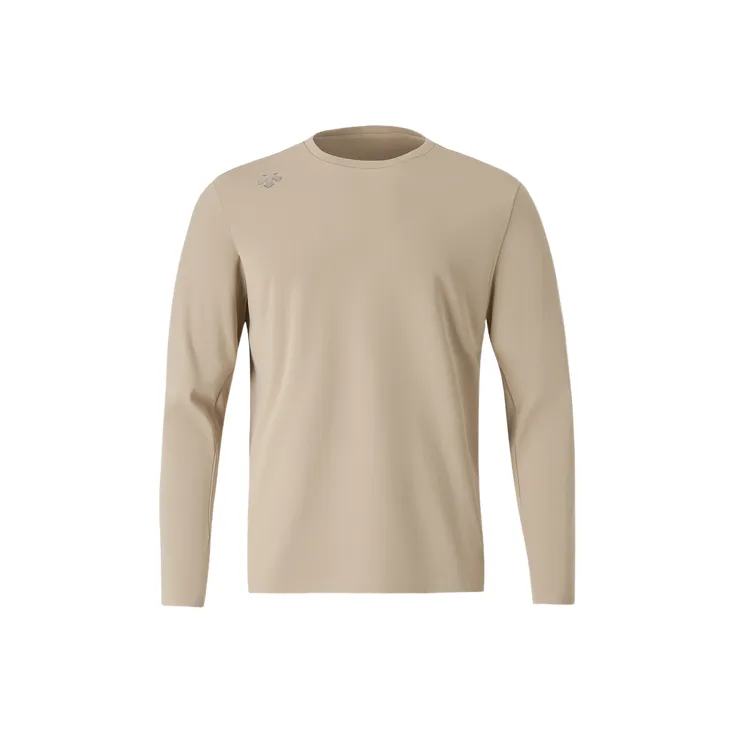 DESCENTE SKI STYLE Crew Neck Long Sleeved T Shirt Men's-0