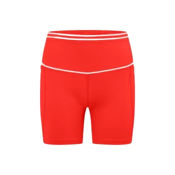 LORNA JANE Fast Pace Recycled Booty Sports Shorts Women's Red