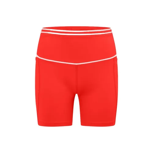 LORNA JANE Fast Pace Recycled Booty Sports Shorts Women's Red