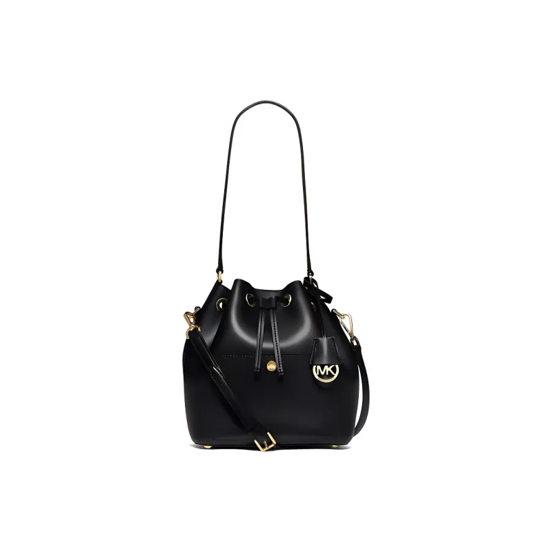 MICHAEL KORS MICHAEL KORS Luggage Collection Leather Bucket Bag, Crossbody Bag Women's Black-2