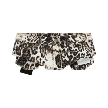 Mowalola X Ksubi Mowalola Collaboration Denim Shorts Women's Brown