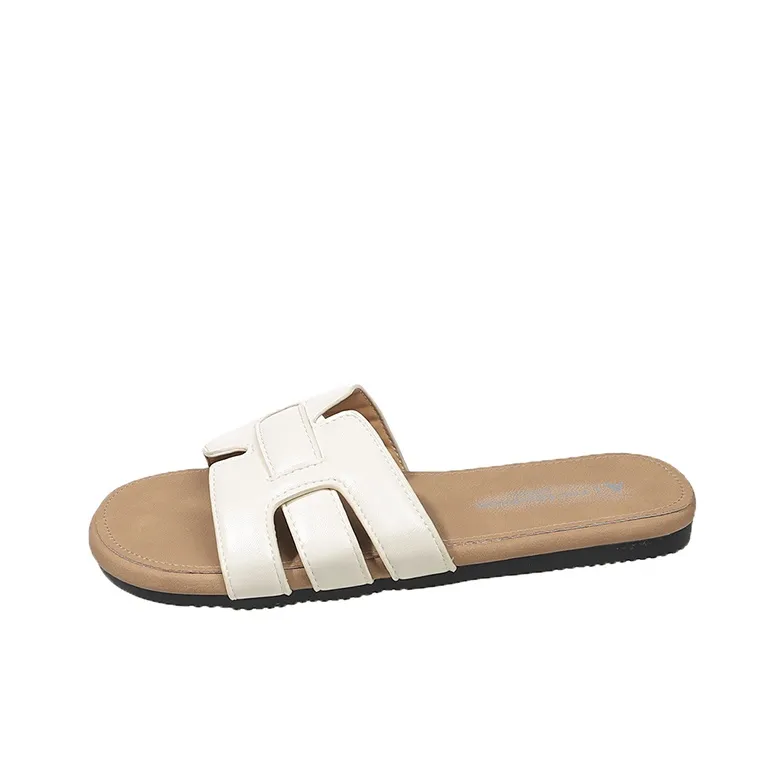 AJPAP Rubber Sole Slip Resistant Odor Resistant Abrasion Resistant Slide Slippers Women's-13