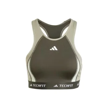Adidas Free Shipping With AdiClub Techfit Medium-Support High-Neck Colorblock Bra