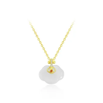 Love Link Chalcedony Necklaces Women's