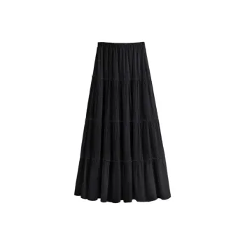 GOSO Casual Long Skirt Women's Black