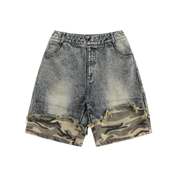 VINMUK Denim Shorts Unisex Camouflage