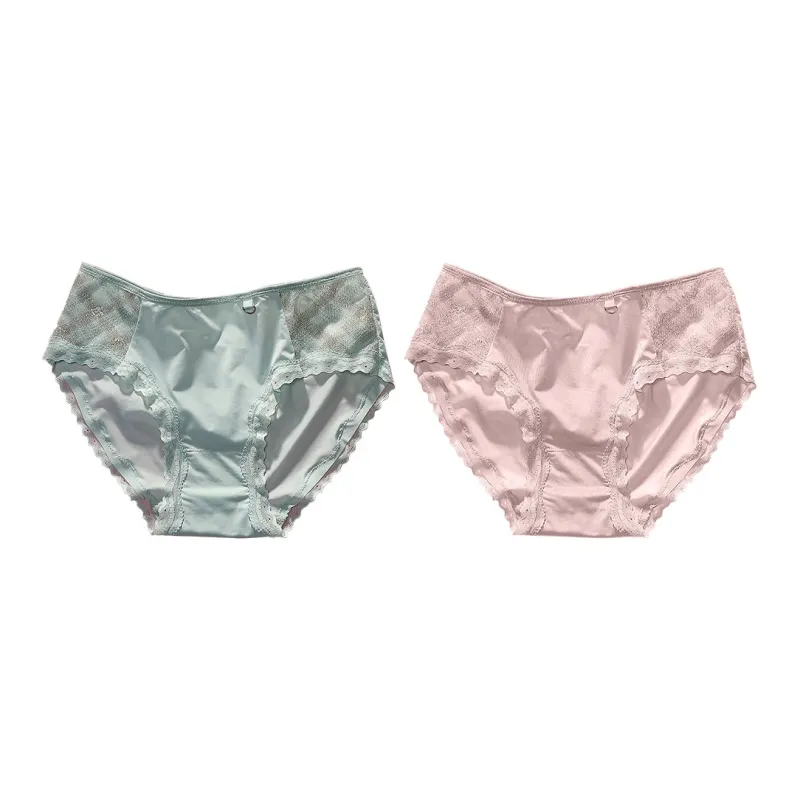Flowers In Water Underpants Women's 2 Pack-11