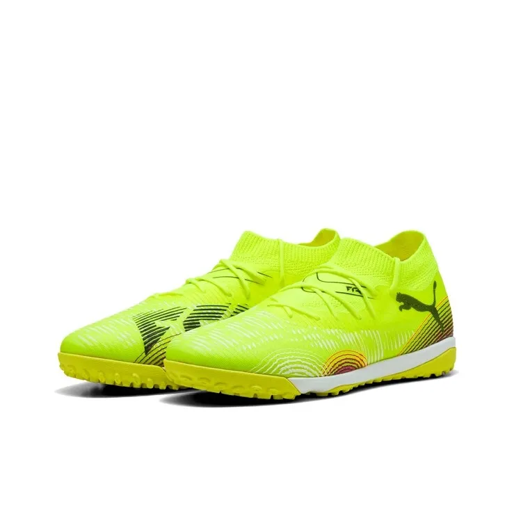 PUMA FUTURE 8 MATCH Anti Slip Wear Resistant Soccer Shoes Unisex Yellow-2