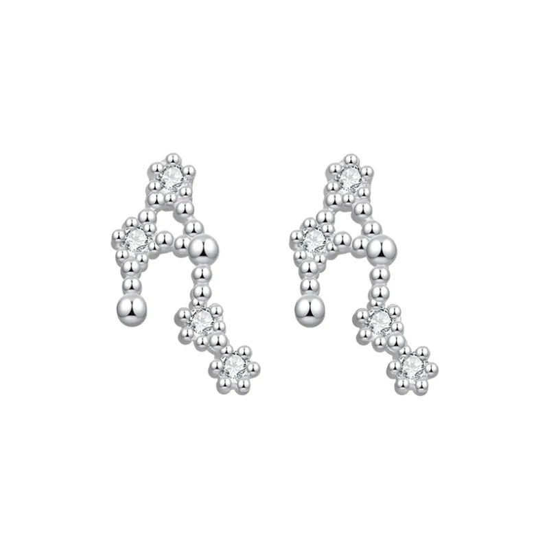 JAY S999 Fine Silver Stud Earrings Unisex-13