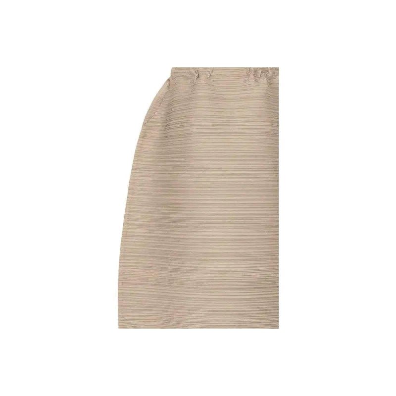PLEATS PLEASE ISSEY MIYAKE SS23 Casual Long Skirts Women's Khaki-1