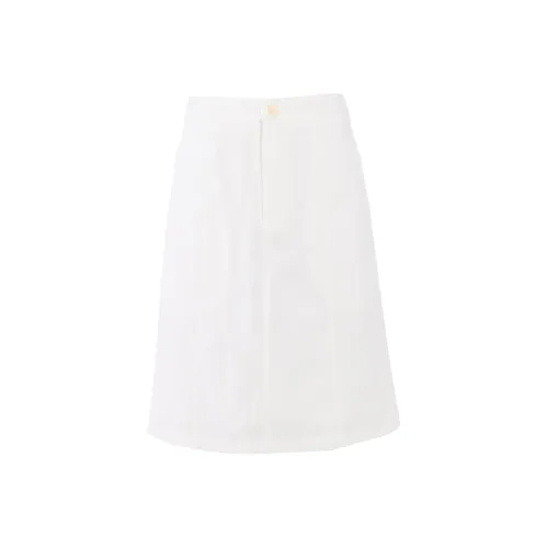 MJB Denim Short Skirts Women's White