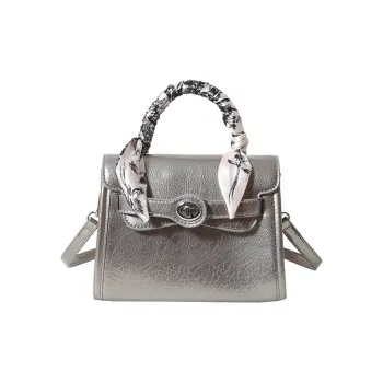 RIVMIND PU Handbag Women's Silver/Black/Red/Pink