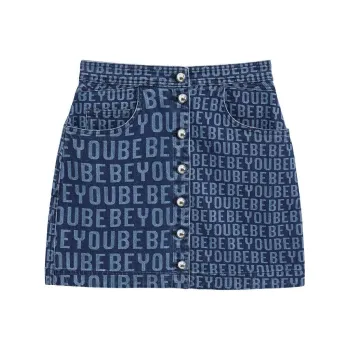 Bebe SS24 Denim Short Skirts Women's Denim Blue