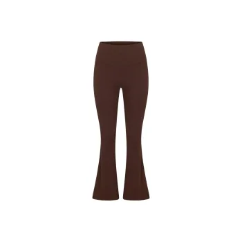 LORNA JANE Irresistible Stomach Support Rib Flared Leggings Athletic Trousers Women's
