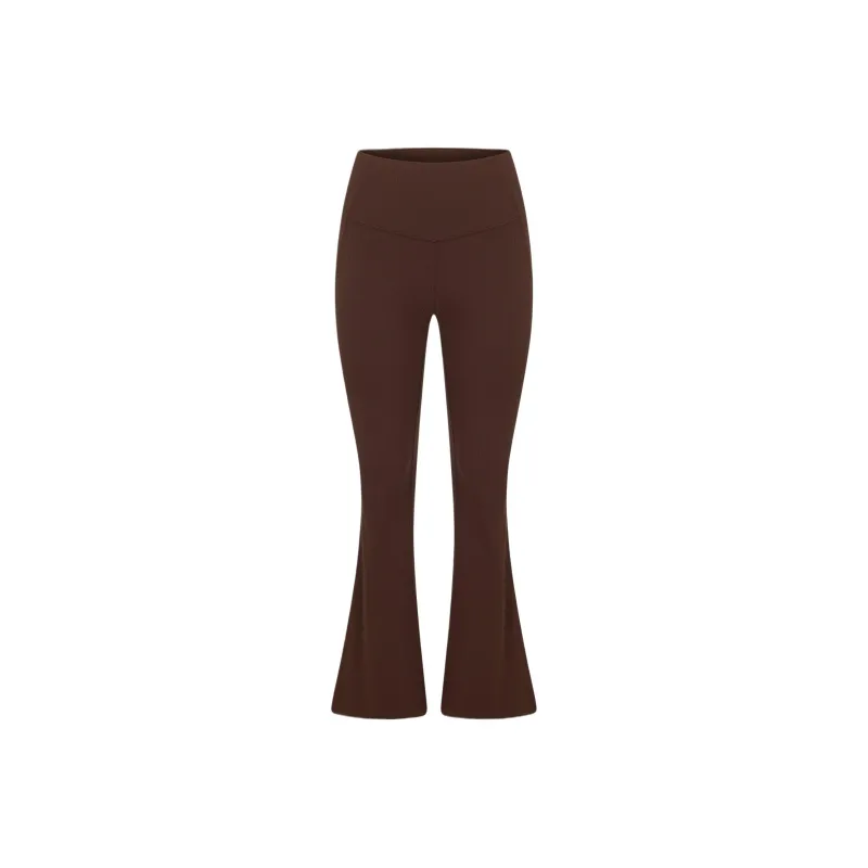 LORNA JANE Irresistible Stomach Support Rib Flared Leggings Athletic Trousers Women's-0