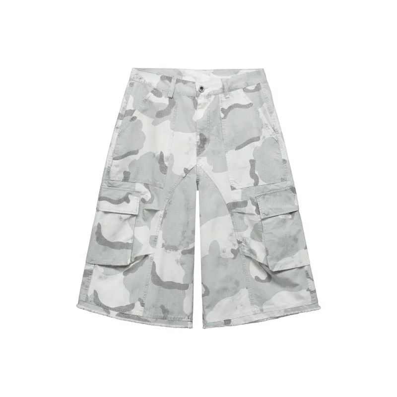 BEAR UNION Cargo Shorts Unisex White-0