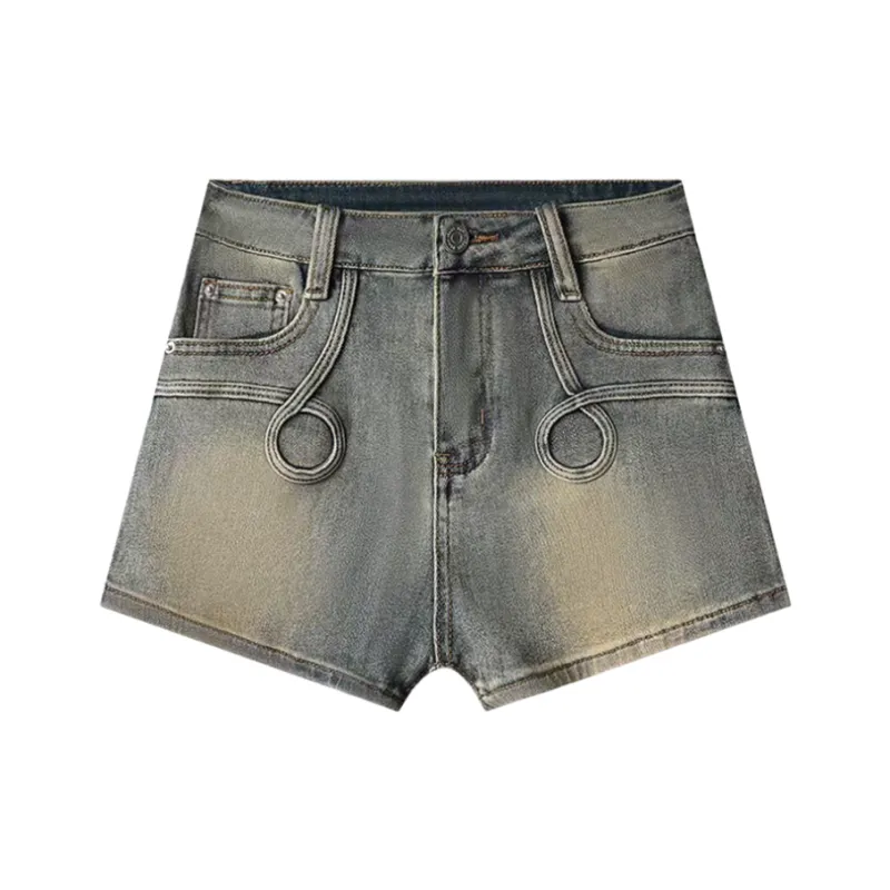 Honey Denim Shorts Women's Vintage Blue-0