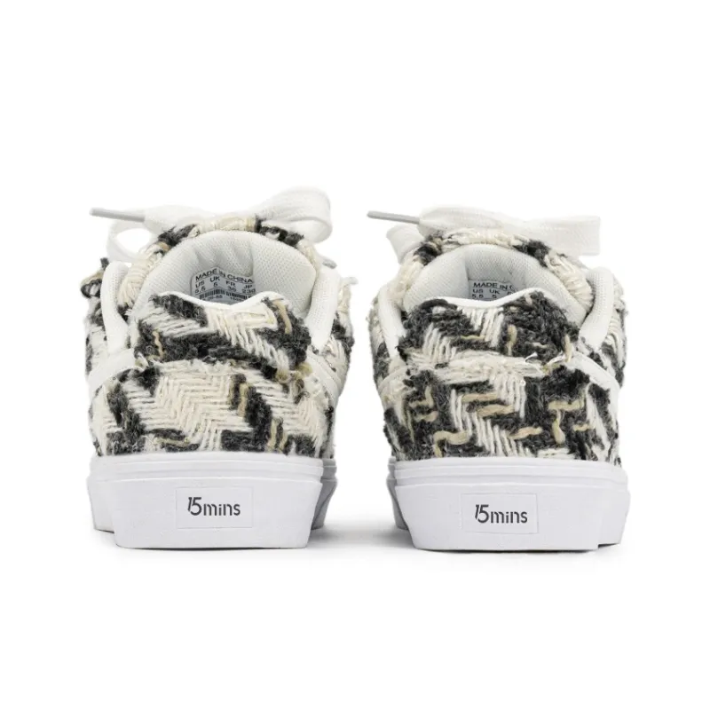 15 MINS Anti Slip Wear Resistant Low Top Skateboard Shoes Unisex-8