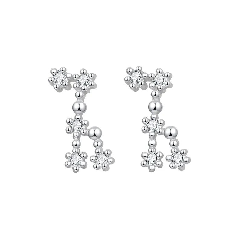 JAY S999 Fine Silver Stud Earrings Unisex-11