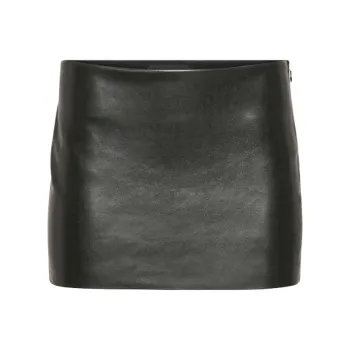 ARITZIA FW24 Ten Deity Skort Leather Short Skirts Women's BLACK/Black