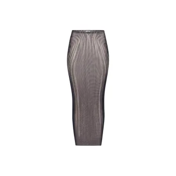 Jean Paul Gaultier Spiral Mesh Maxi Skirt