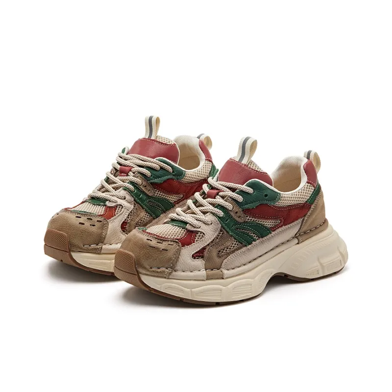 BURGELY Lightweight Low Top Chunky Sneakers Women's-1