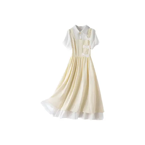 DOSOHEB Short Sleeved Dress Women's
