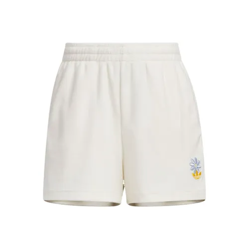 Adidas Originals 3 Stripes Sports Shorts Women's Pink White