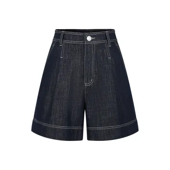 JZ. ANNAKRO Denim Shorts Women's Dark Blue