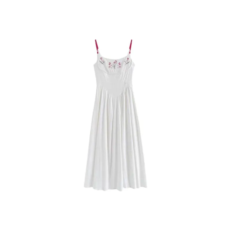 ABCMININ Slip Dresses Women's White-0