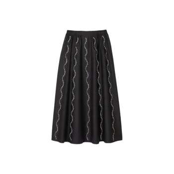 Sandro Crystal embellished Maxi Skirt