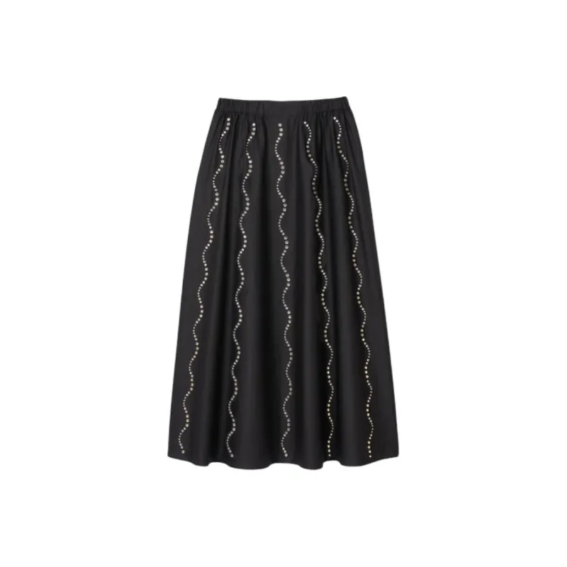 Sandro Crystal embellished Maxi Skirt-0