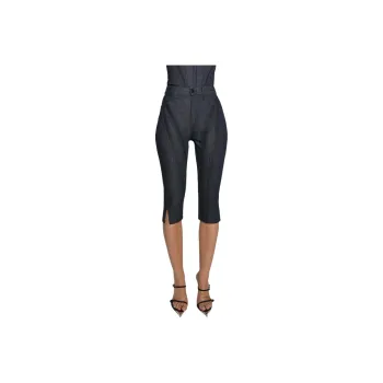 Mugler Mesh-panel Skinny Jeans