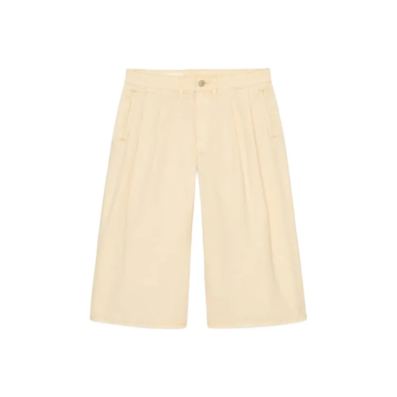 ZARA Denim Shorts Women's Light Yellow-0