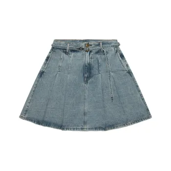 Aape SS25 Denim Short Skirts Women's Blue