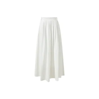 3COLOUR Casual Long Skirt Women's Ecru