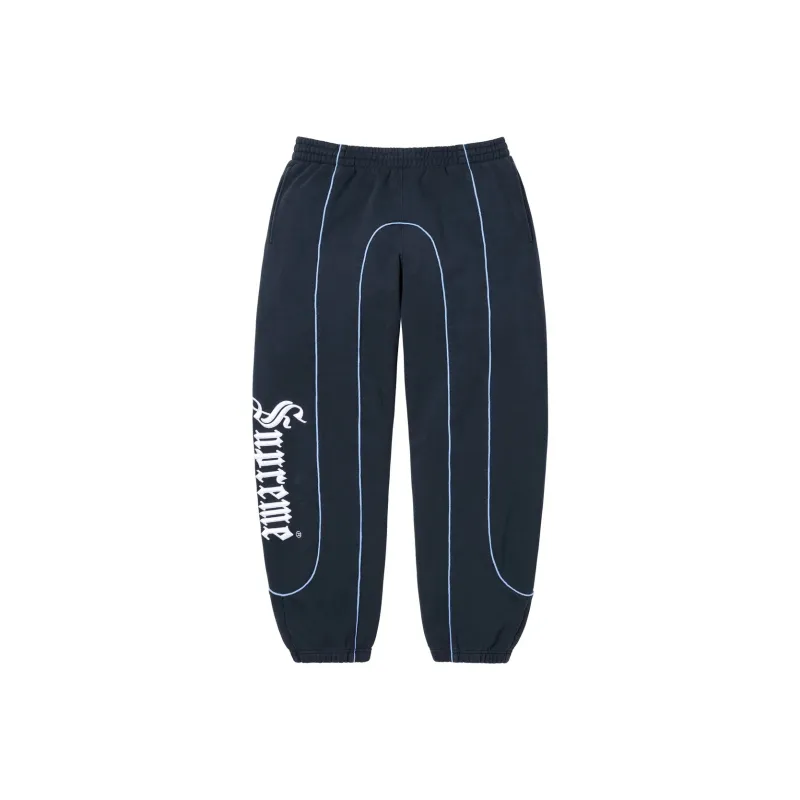Supreme Curve Piping Track Pants-4
