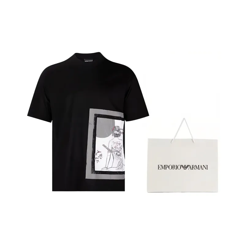 EMPORIO ARMANI T Shirt Men's Black-1