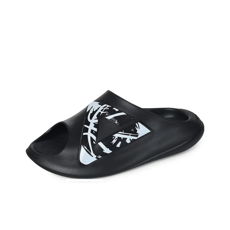 PEAK Very Small Fat Drag Quiet Slip Resistant Abrasion Resistant Slide Slippers Men's Black-2