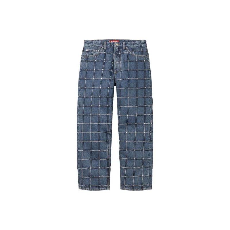 Supreme Studded Seam Loose Fit Jean-2