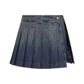 DIOR Denim Short Skirts Women's Blue