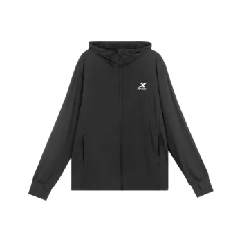 XTEP UV Protection Sun Protection Clothing Unisex Jet Black