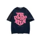 Navy Blue (Pink Text)
