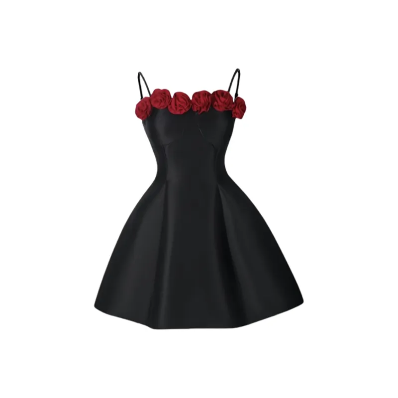 Manekniv Slip Dresses Women's Black-0