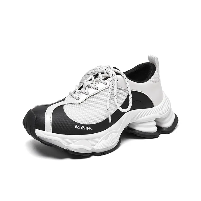 Lee Cooper Slip Resistant, Abrasion Resistant, Breathable, Height Increasing Low Top Chunky Sneakers Women's-4