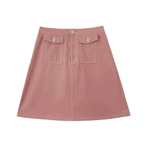WUPODAMANVZHUANG Denim Short Skirts Women's Pink
