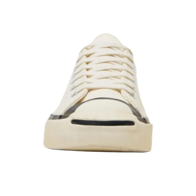 Converse Jack Purcell Anti Slip Wear Resistant Low Top Canvas Shoes Unisex White-2